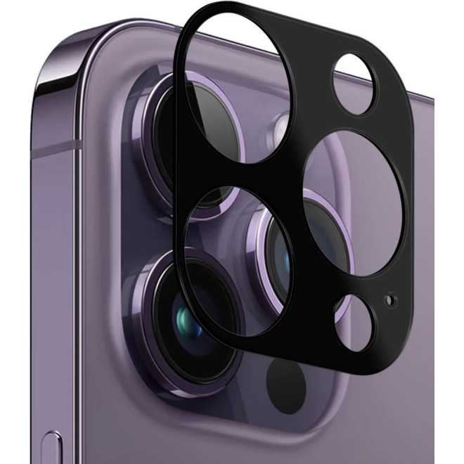 Rosso Camera Lens Protector - Προστατευτικό Κάλυμμα Κάμερας - Apple iPhone 15 Pro / 15 Pro Max - Black