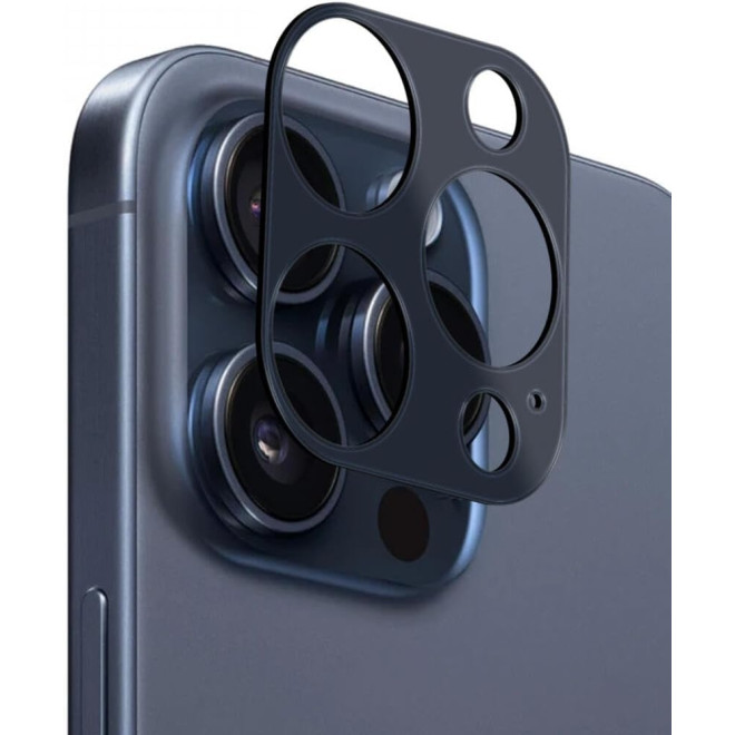 Rosso Camera Lens Protector - Προστατευτικό Κάλυμμα Κάμερας - Apple iPhone 15 Pro / 15 Pro Max - Blue