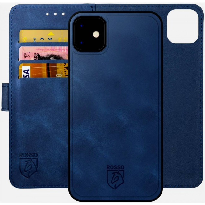Rosso Element 2 in 1 - PU Θήκη Πορτοφόλι Apple iPhone 12 / 12 Pro - Blue