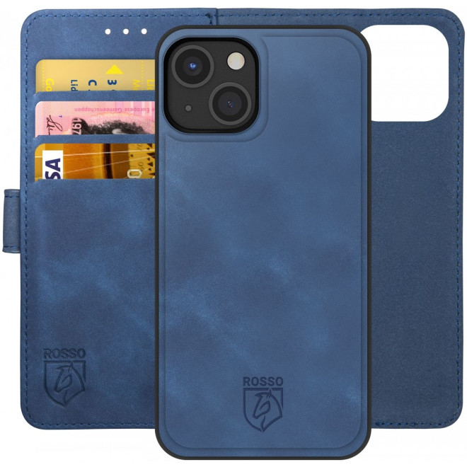 Rosso Element 2 in 1 - PU Θήκη Πορτοφόλι Apple iPhone 13 mini - Blu