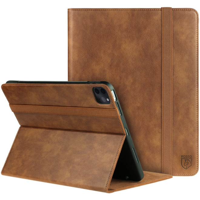 Rosso Element PU Θήκη Apple iPad Pro 12.9" 2022 / 2021 / 2020 / 2018 με Υποδοχή Apple Pencil - Brown