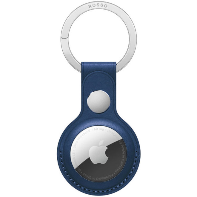 Rosso Element PU Θήκη / Μπρελόκ Apple AirTag - Blue