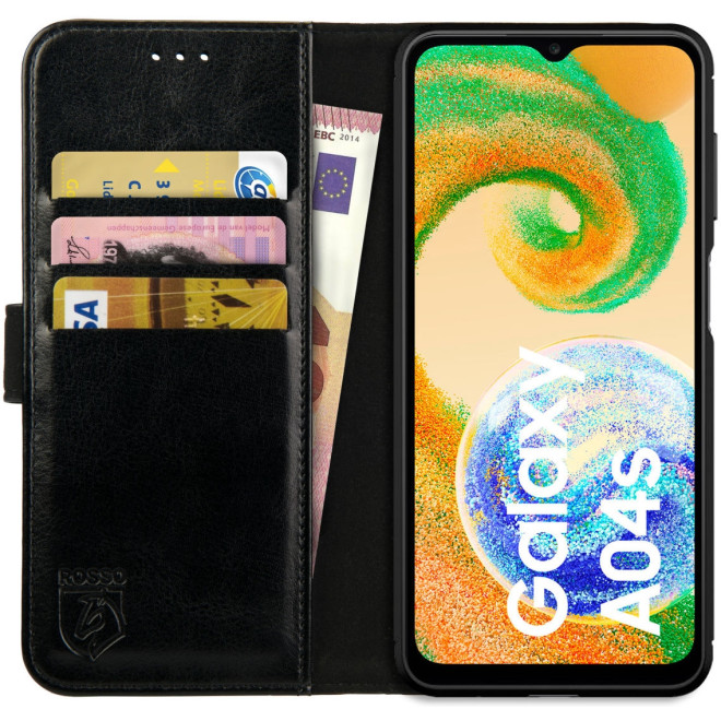 Rosso Element PU Θήκη Πορτοφόλι Samsung Galaxy A04s - Black