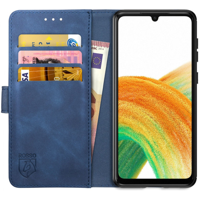 Rosso Element PU Θήκη Πορτοφόλι Samsung Galaxy A33 5G - Blue