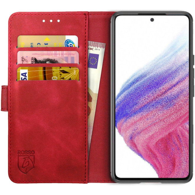 Rosso Element PU Θήκη Πορτοφόλι Samsung Galaxy A53 5G - Red