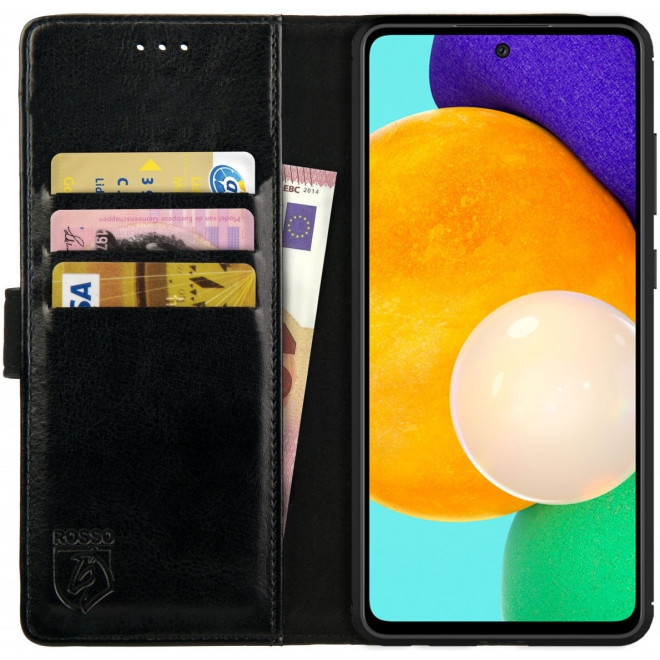Rosso Element PU Θήκη Πορτοφόλι Samsung Galaxy A73 5G - Black
