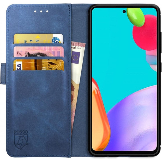 Rosso Element PU Θήκη Πορτοφόλι Samsung Galaxy A73 5G - Blue