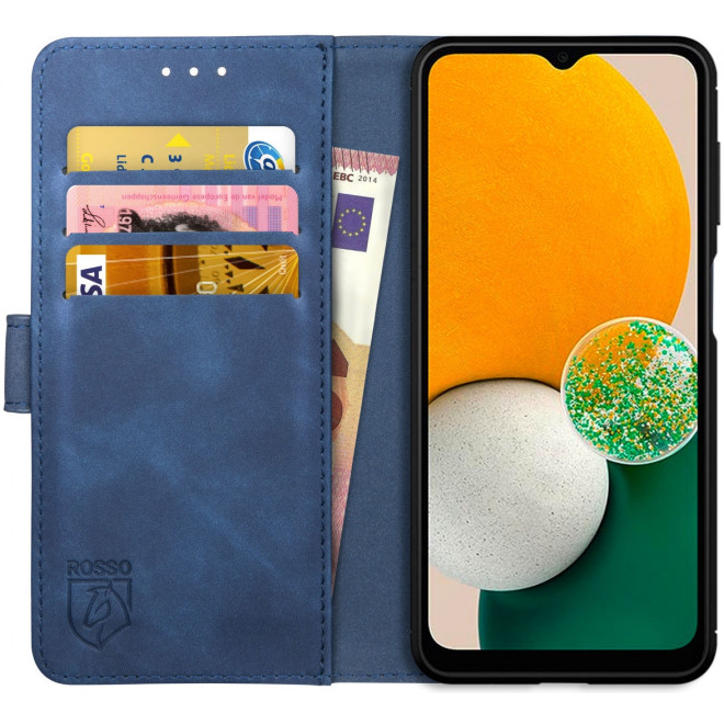 Rosso Element PU Θήκη Πορτοφόλι Samsung Galaxy A13 5G - Blue