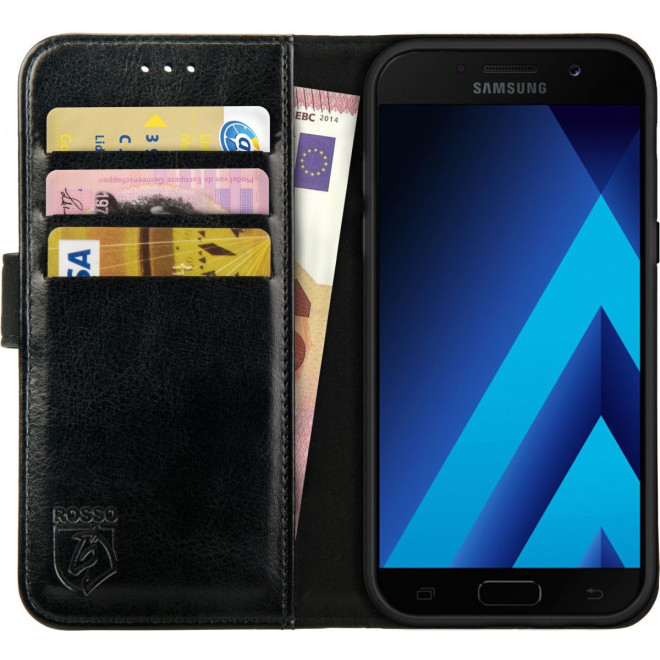 Rosso Element PU Θήκη Πορτοφόλι Samsung Galaxy A3 2017 - Black