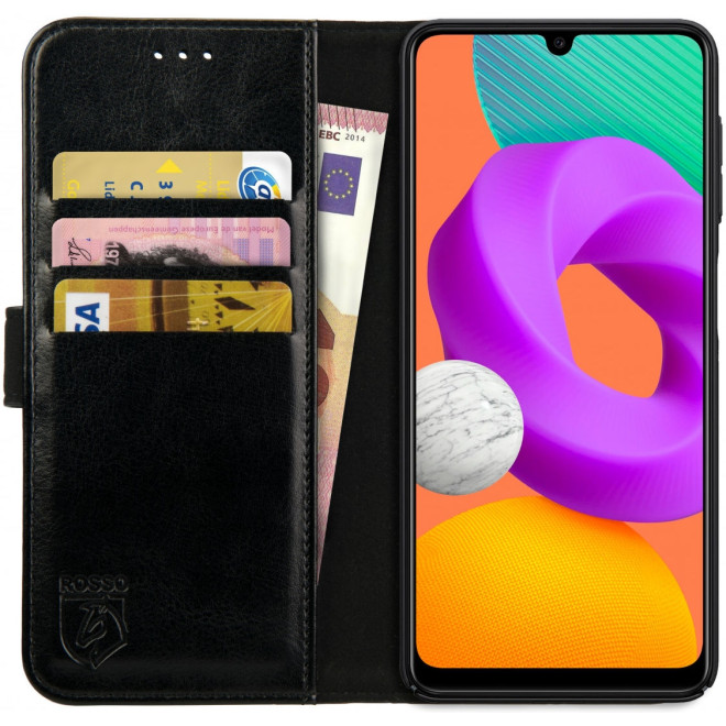 Rosso Element PU Θήκη Πορτοφόλι Samsung Galaxy M22 / A22 - Black