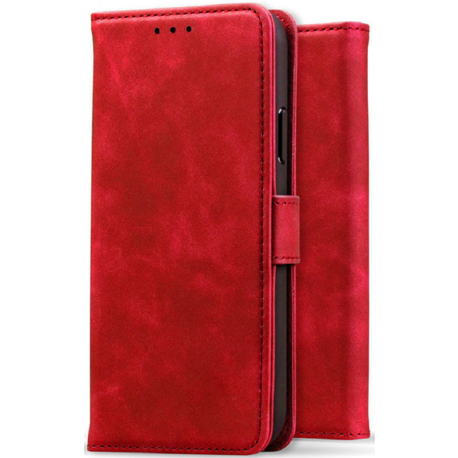 Rosso Element PU Θήκη Πορτοφόλι Samsung Galaxy S23 Plus - Red