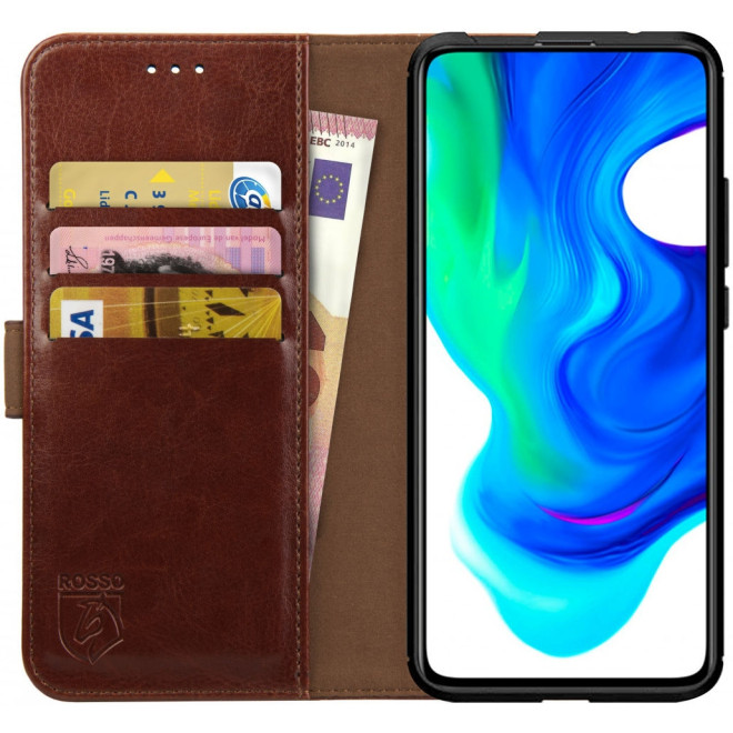 Rosso Element PU Θήκη Πορτοφόλι Xiaomi Poco F2 Pro - Brown