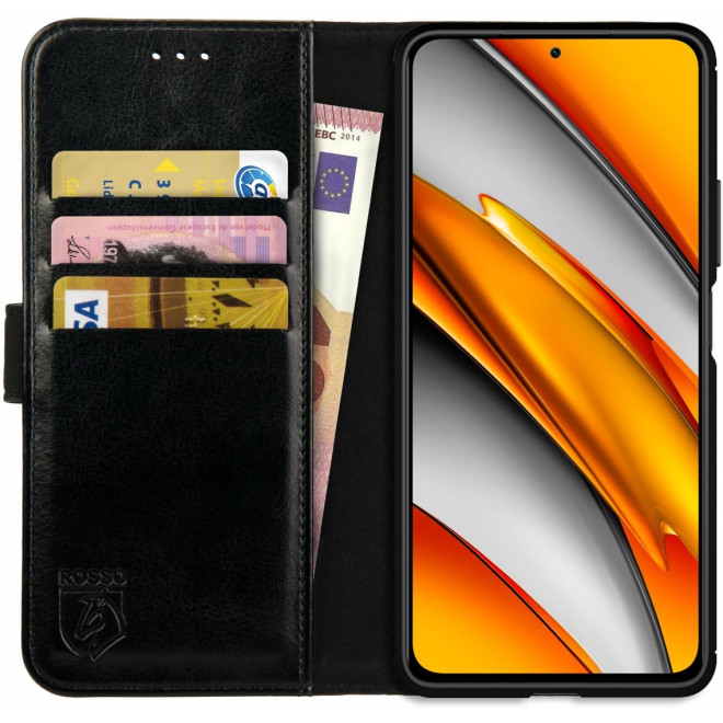 Rosso Element PU Θήκη Πορτοφόλι Xiaomi Poco F3 / Mi 11i - Black