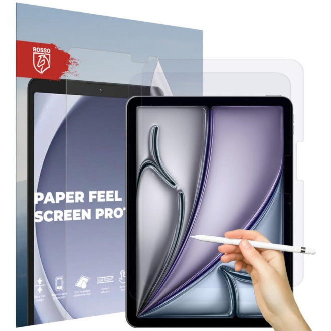 Rosso Paper Feel Film Screen Protector - Μεμβράνη Προστασίας Οθόνης - Apple iPad Air 6 2024 11" - 2 Τεμάχια - Clear