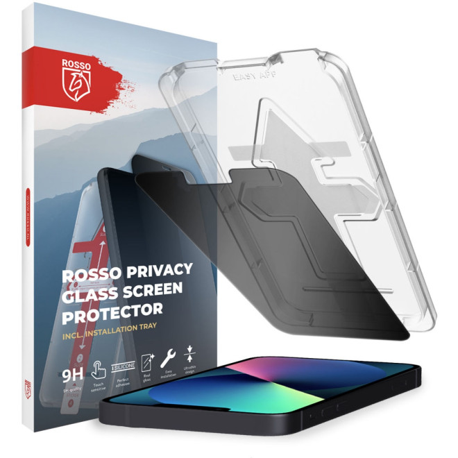 Rosso Privacy Tempered Glass - Αντιχαρακτικό Γυαλί Προστασίας Απορρήτου Οθόνης Apple iPhone 13 / 13 Pro