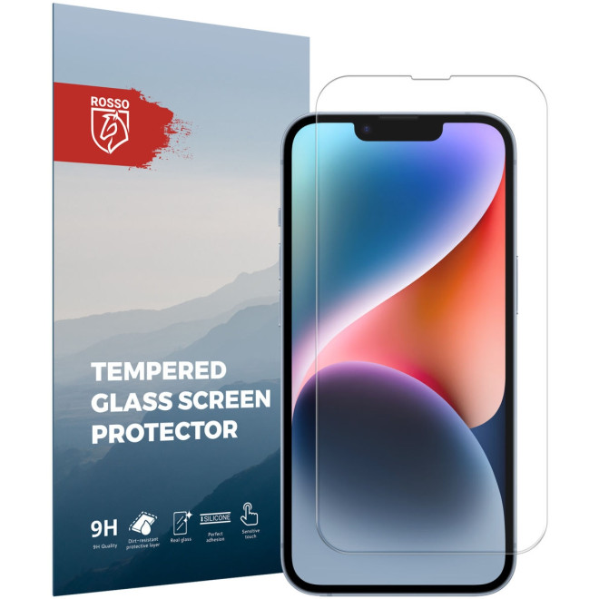 Rosso Tempered Glass - Αντιχαρακτικό Προστατευτικό Γυαλί Οθόνης Apple iPhone 14 - Clear