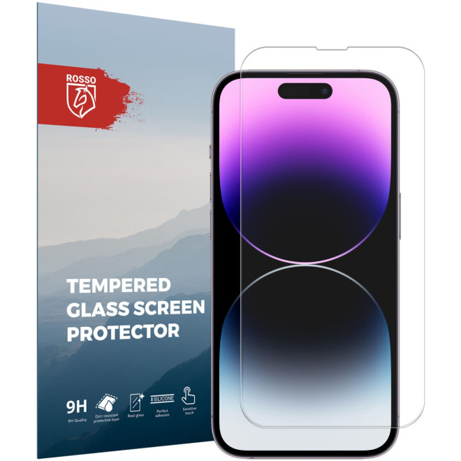 Rosso Tempered Glass - Αντιχαρακτικό Προστατευτικό Γυαλί Οθόνης Apple iPhone 14 Pro - Clear 