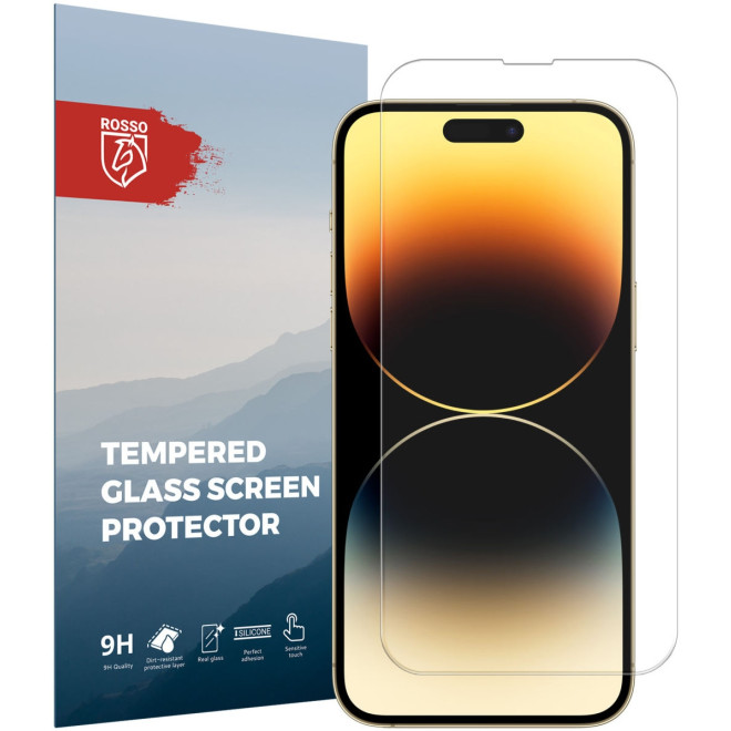Rosso Tempered Glass - Αντιχαρακτικό Προστατευτικό Γυαλί Οθόνης Apple iPhone 14 Pro Max - Clear