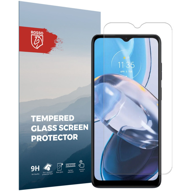 Rosso Tempered Glass - Αντιχαρακτικό Προστατευτικό Γυαλί Οθόνης Motorola Moto E22 / E22i - Clear