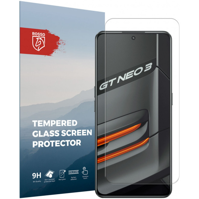 Rosso Tempered Glass - Αντιχαρακτικό Προστατευτικό Γυαλί Οθόνης Realme GT Neo 3 - Clear