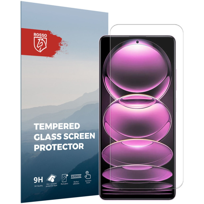 Rosso Tempered Glass - Αντιχαρακτικό Προστατευτικό Γυαλί Οθόνης Xiaomi Redmi Note 12 Pro / Poco X5 Pro - Clear
