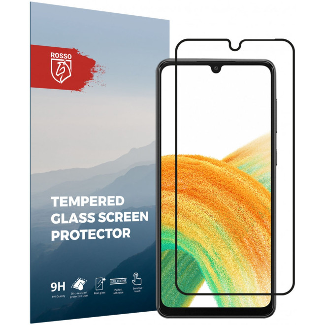 Rosso Tempered Glass - FullFace Αντιχαρακτικό Προστατευτικό Γυαλί Οθόνης Samsung Galaxy A33 5G - Black