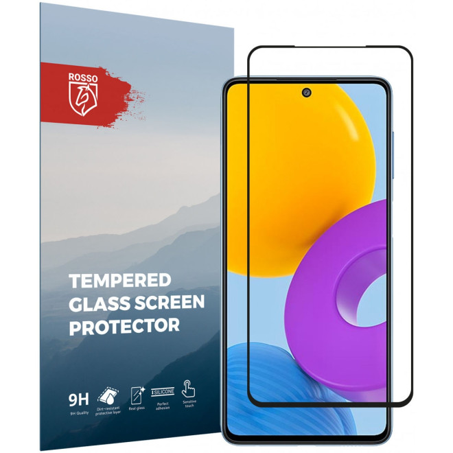 Rosso Tempered Glass - FullFace Αντιχαρακτικό Προστατευτικό Γυαλί Οθόνης Samsung Galaxy M52 5G - Black 