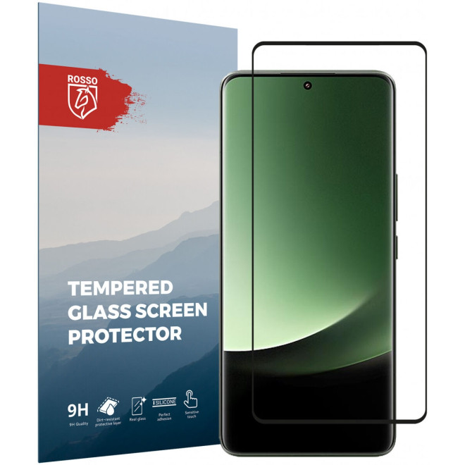 Rosso Tempered Glass - FullFace Αντιχαρακτικό Προστατευτικό Γυαλί Οθόνης Xiaomi 13 Ultra - Black