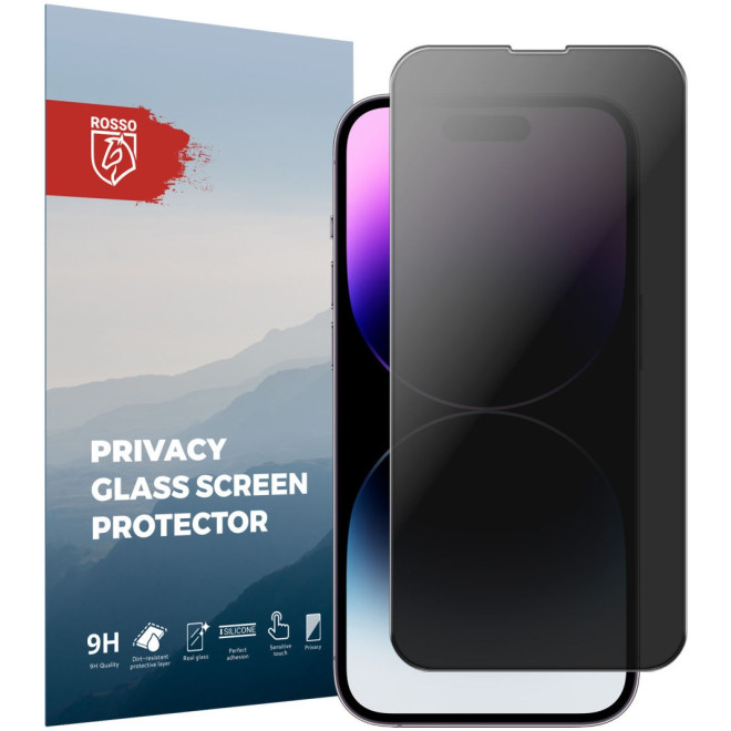 Rosso Tempered Glass Privacy - Αντιχαρακτικό Γυαλί Προστασίας Απορρήτου Οθόνης Apple iPhone 14 Pro