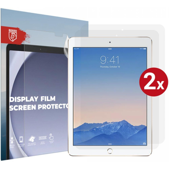 Rosso Ultra Clear Display Film Screen Protector - Μεμβράνη Προστασίας Οθόνης - Apple iPad 9.7" 2018 / 2017 / iPad Air / Air 2 2013 / 2014 - 2 Τεμάχια - Clear