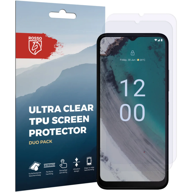 Rosso Ultra Clear Screen Protector - Μεμβράνη Προστασίας Οθόνης - Nokia C32 - 2 Τεμάχια