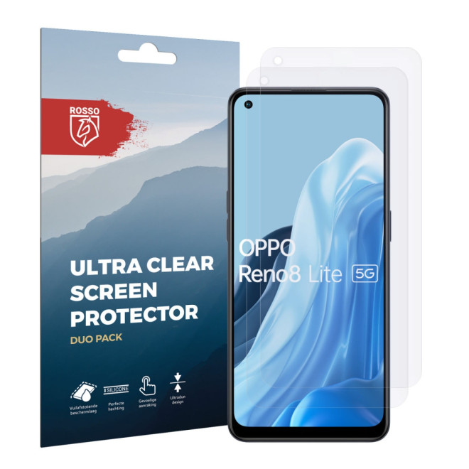 Rosso Ultra Clear Screen Protector - Μεμβράνη Προστασίας Οθόνης - OnePlus Nord N20 5G / Oppo Reno 8 Lite - 2 Τεμάχια