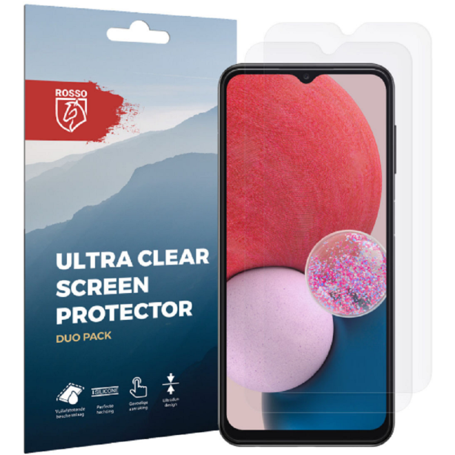 Rosso Ultra Clear Screen Protector - Μεμβράνη Προστασίας Οθόνης - Samsung Galaxy A13 4G - 2 Τεμάχια