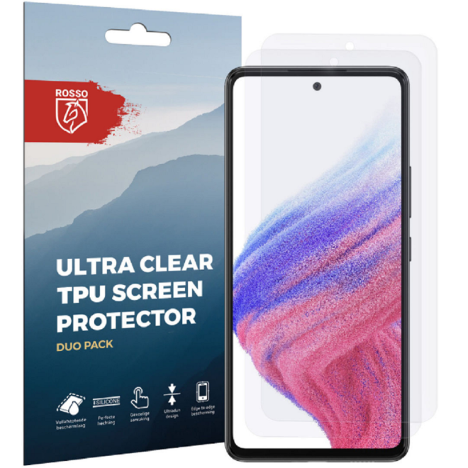 Rosso Ultra Clear Screen Protector - Μεμβράνη Προστασίας Οθόνης - Samsung Galaxy A53 5G - 2 Τεμάχια