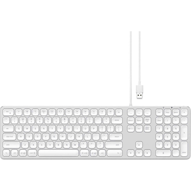 Satechi Aluminum Wired Keyboard για Mac - Ενσύρματο Πληκτρολόγιο Αλουμινίου - Silver