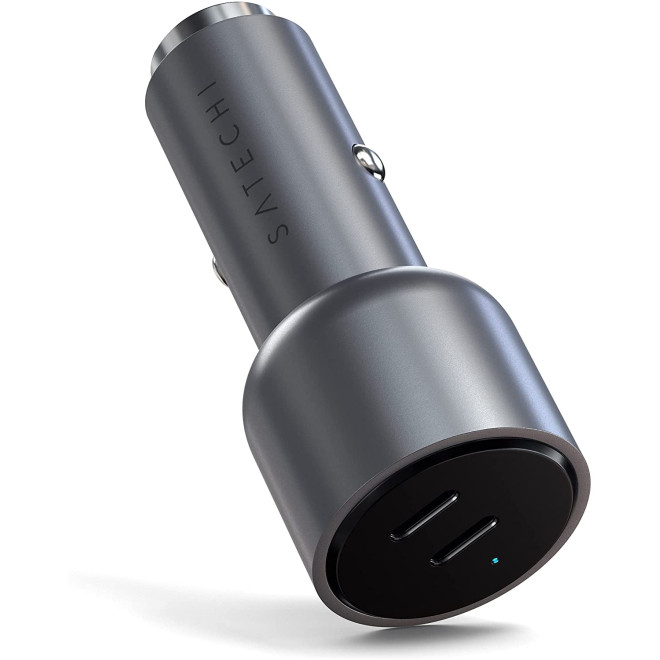 Satechi Dual USB-C PD Car Charger για iPad / iPhone - Φορτιστής Αυτοκινήτου με 2 x Type-C - 40W 