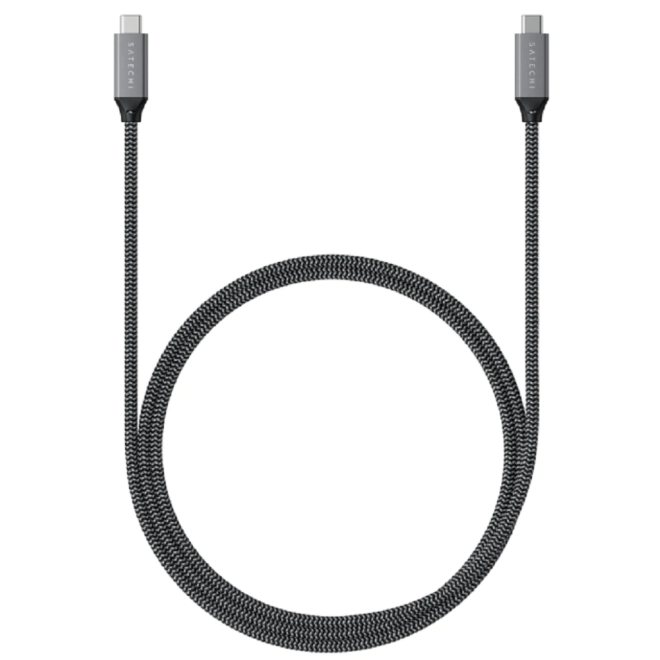 Satechi USB-4 40Gbps - Καλώδιο Φόρτισης και Μεταφοράς Δεδομένων - Type-C σε Type-C - 100W - 80cm