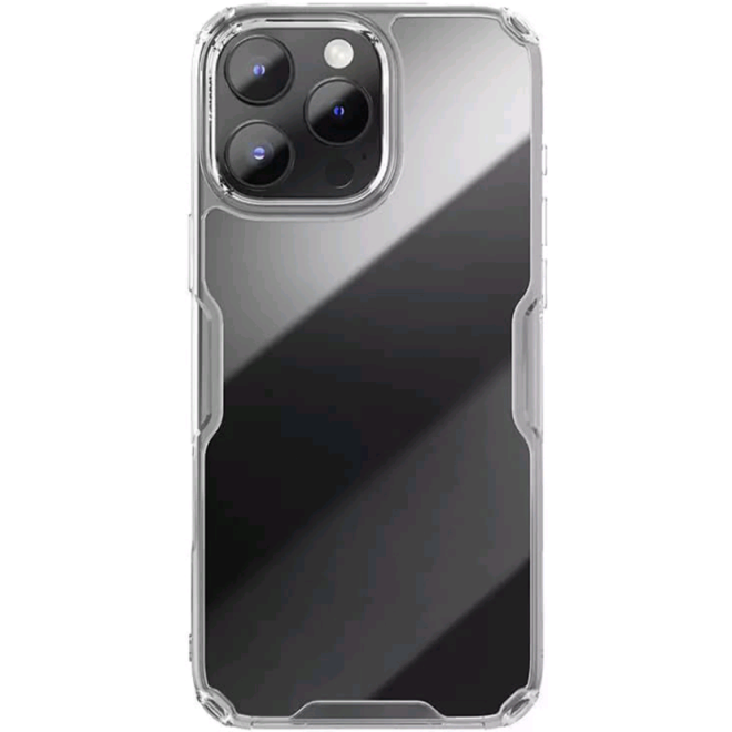 Σκληρή Διάφανη Θήκη με TPU Bumper - Apple iPhone 16 Pro Max - Nillkin Nature TPU Pro Case - Transparent