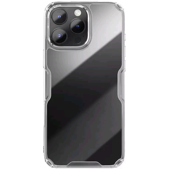 Σκληρή Διάφανη Θήκη με TPU Bumper - Apple iPhone 16 Pro - Nillkin Nature TPU Pro Case - Transparent