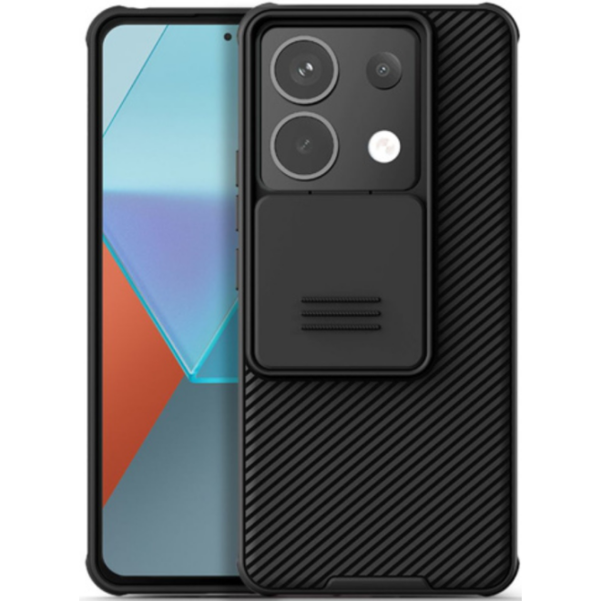 Σκληρή Θήκη με Κάλυμμα για την Κάμερα - Xiaomi Redmi Note 13 Pro 5G / Poco X6 - Nillkin CamShield Pro - Black