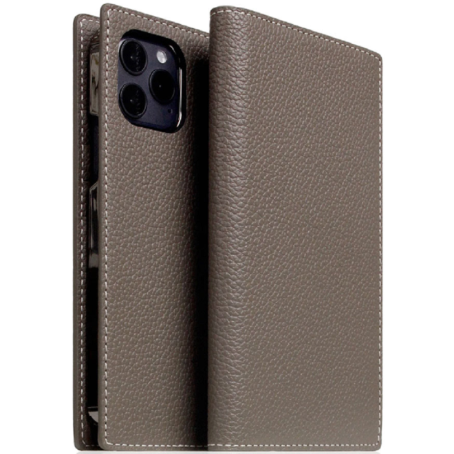 SLG Design D8 Full Grain Leather - Δερμάτινη Θήκη Flip Apple iPhone 13 Pro Max - Etoffe Cream