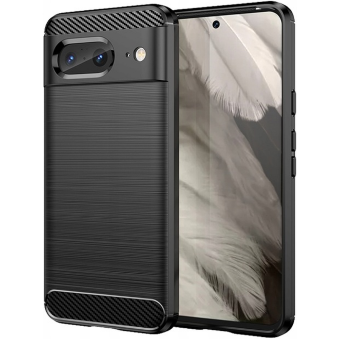 Spacecase Carbon - Θήκη Σιλικόνης - Google Pixel 8 - Black