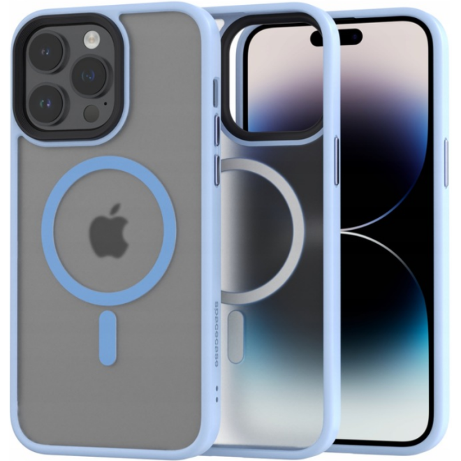 Spacecase Hybrid MagSafe - Σκληρή Ημιδιάφανη Θήκη MagSafe - Apple iPhone 14 Pro Max - Baby Blue