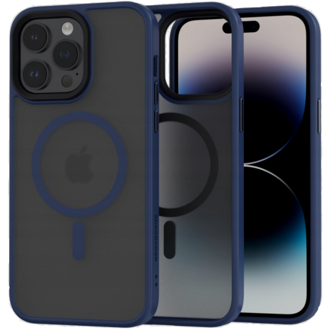 Spacecase Hybrid MagSafe - Σκληρή Ημιδιάφανη Θήκη MagSafe - Apple iPhone 14 Pro Max - Dark Blue