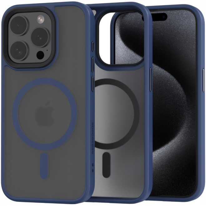 Spacecase Hybrid MagSafe - Σκληρή Ημιδιάφανη Θήκη MagSafe - Apple iPhone 15 Pro - Dark Blue