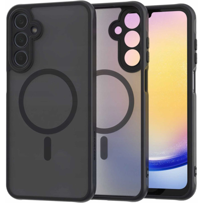 Spacecase Hybrid MagSafe - Σκληρή Ημιδιάφανη Θήκη MagSafe - Samsung Galaxy A25 - Black