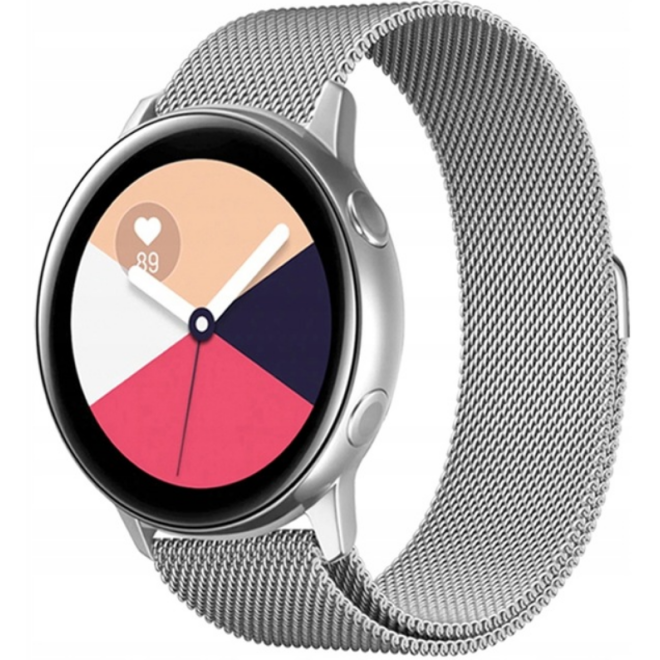 Spacecase Milanese - Universal Μεταλλικό Λουράκι για Smartwatches (22mm) από Ανοξείδωτο Ατσάλι - Silver