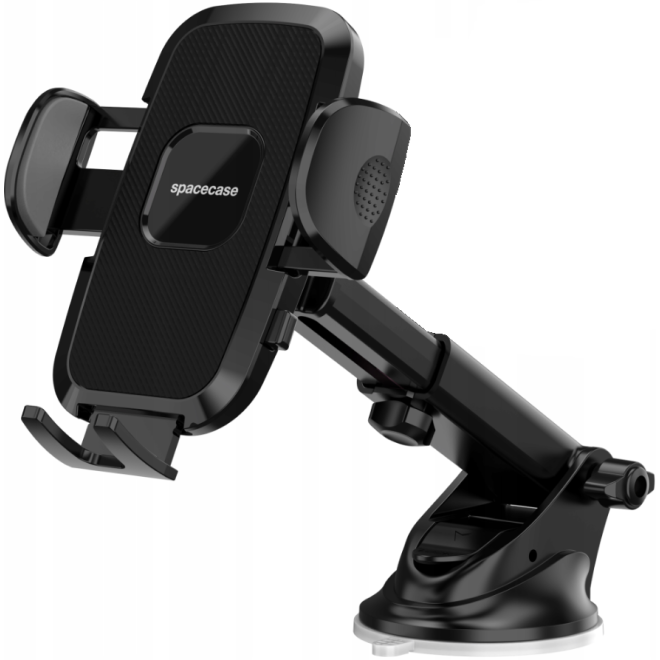 Spacecase SC17 Dash & Windshield Car Mount - Universal Βάση Κινητών 4.7" - 7" με Βεντούζα & Ρυθμιζόμενο Βραχίονα για Ταμπλό / Παρμπρίζ Αυτοκινήτου - Black