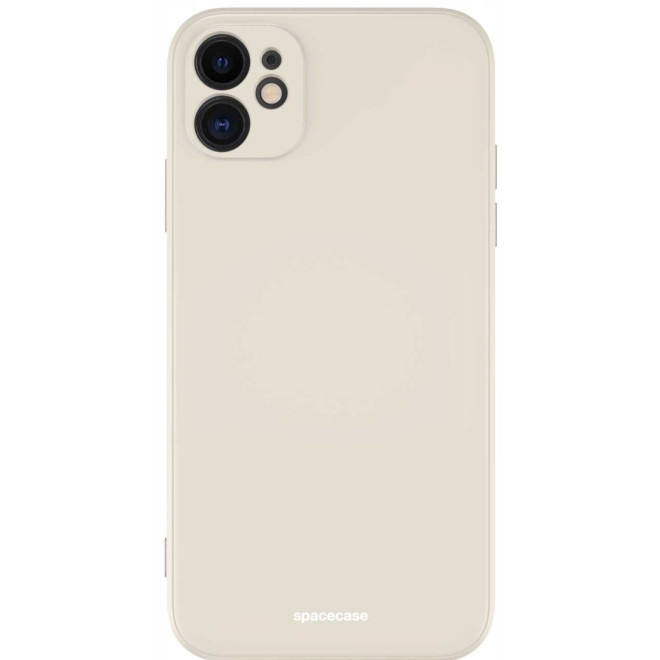 Spacecase Silicone Case - Θήκη Σιλικόνης Apple iPhone 11 - Bone