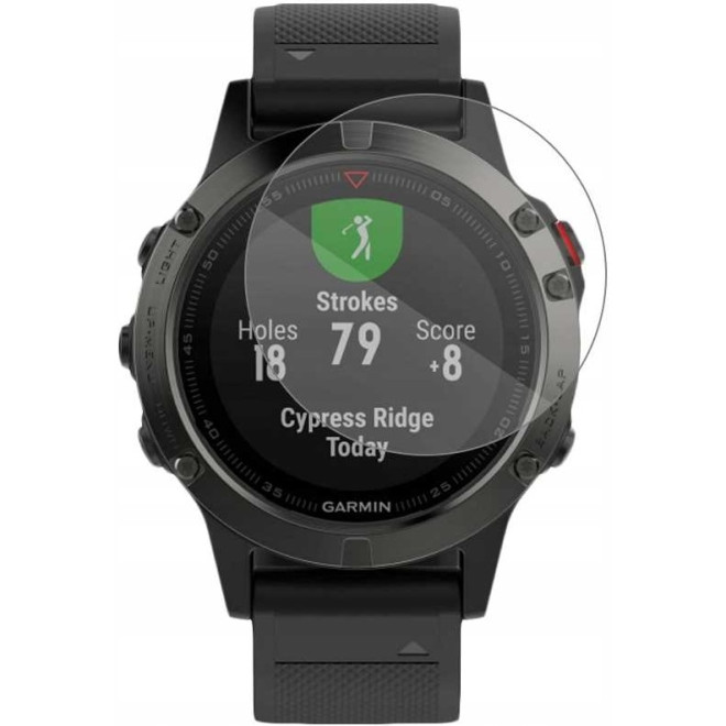 Spacecase Smartwatch Tempered Glass 2.5D - Αντιχαρακτικό Γυαλί Προστασίας Οθόνης Garmin Fenix 5 - Clear